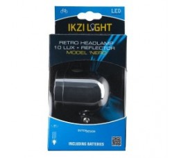 Ikzi Light Koplamp Nero Batterij 10 Lux Chroom