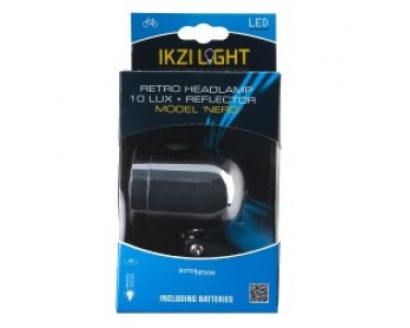 Ikzi Light Koplamp Nero Batterij 10 Lux Chroom