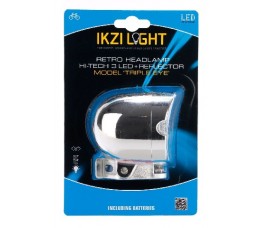 Ikzi Light Koplamp Triple Eye 3 Led Batterij 11 Lu